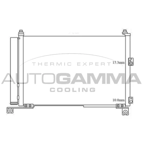 Kondenzátor klimatizácie AUTOGAMMA 105616