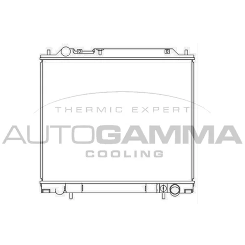Chladič motora AUTOGAMMA 105696