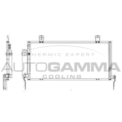 Kondenzátor klimatizácie AUTOGAMMA 105776