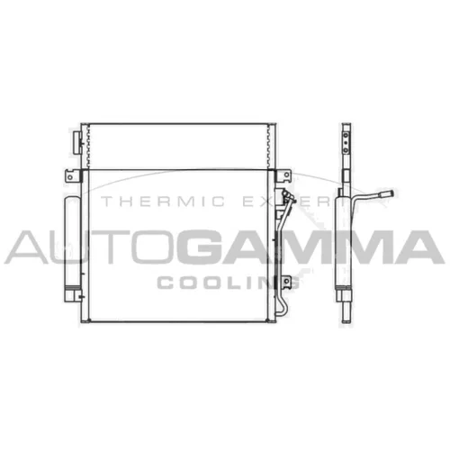 Kondenzátor klimatizácie AUTOGAMMA 107346