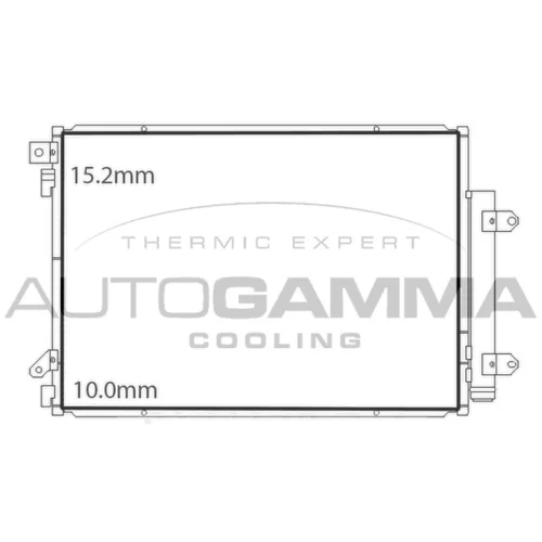 Kondenzátor klimatizácie AUTOGAMMA 107707