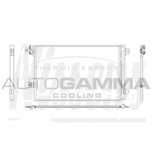 Kondenzátor klimatizácie AUTOGAMMA 107996