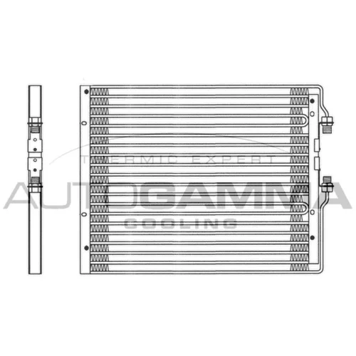Kondenzátor klimatizácie AUTOGAMMA 304431