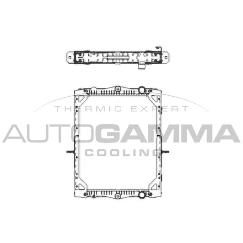 Chladič motora AUTOGAMMA 405488