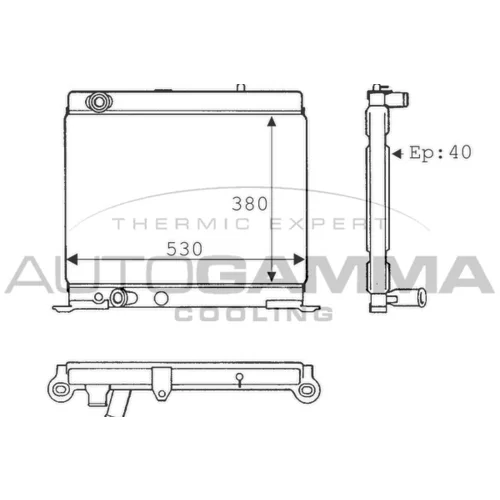 Chladič motora AUTOGAMMA 100790