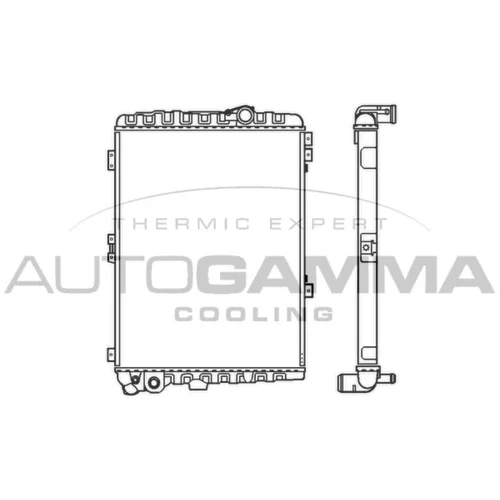 Chladič motora AUTOGAMMA 103036