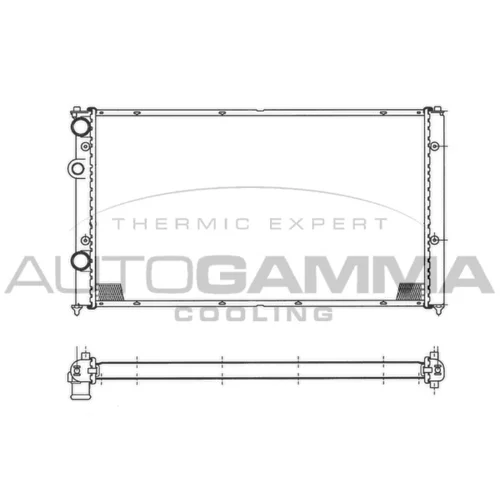 Chladič motora AUTOGAMMA 103043