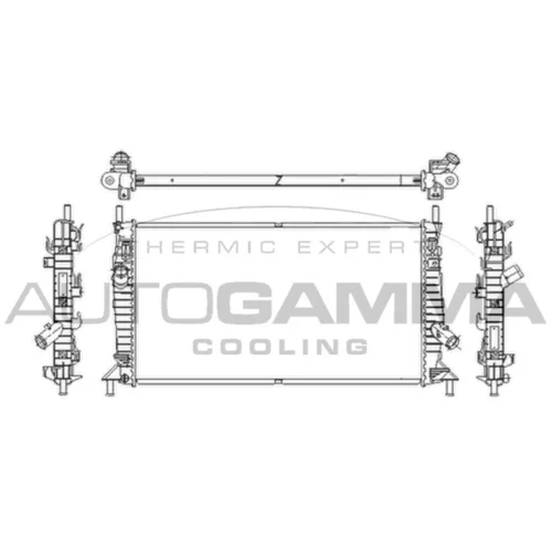 Chladič motora AUTOGAMMA 103421