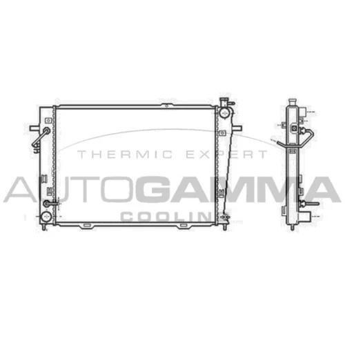 Chladič motora AUTOGAMMA 104011