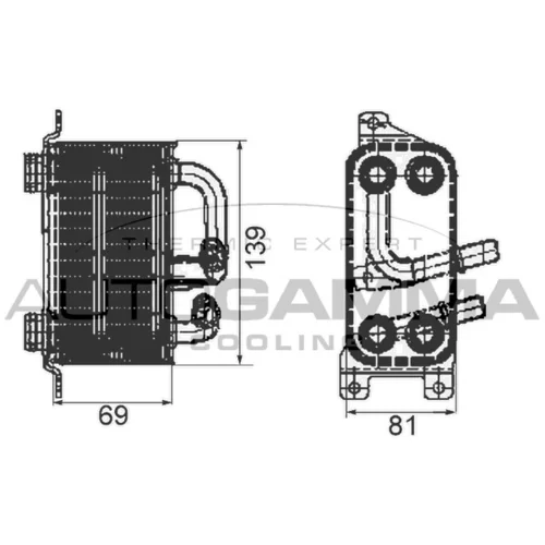 Chladič motorového oleja AUTOGAMMA 105762