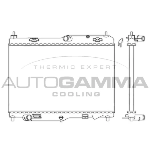 Chladič motora AUTOGAMMA 105774