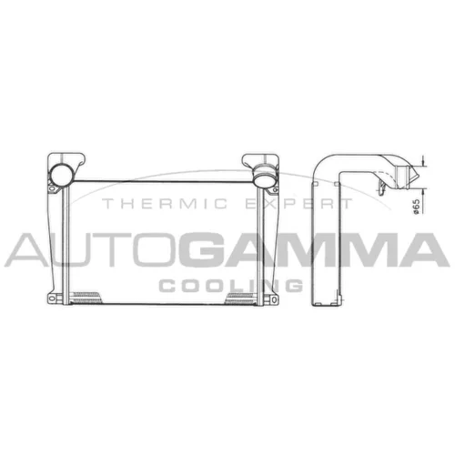 Chladič plniaceho vzduchu AUTOGAMMA 404462