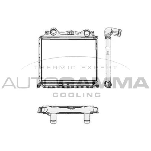 Chladič plniaceho vzduchu AUTOGAMMA 404750
