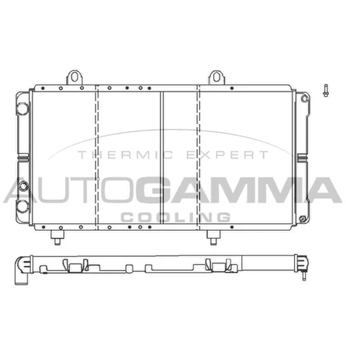 Chladič motora AUTOGAMMA 100026