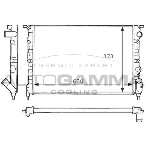 Chladič motora AUTOGAMMA 100870