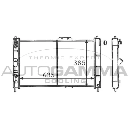 Chladič motora AUTOGAMMA 101158
