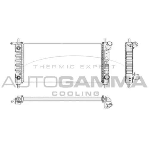 Chladič motora AUTOGAMMA 102224