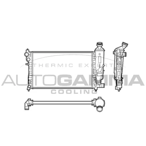 Chladič motora AUTOGAMMA 103547