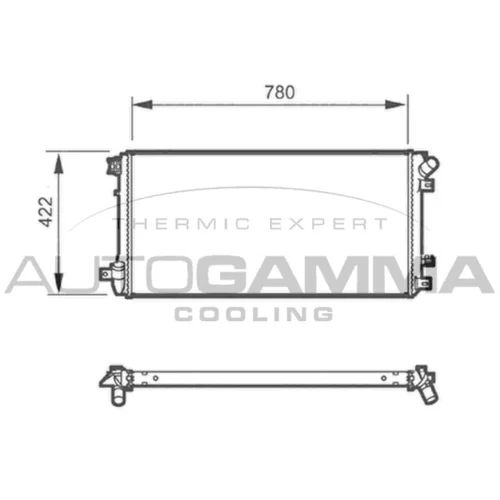 Chladič motora AUTOGAMMA 104559