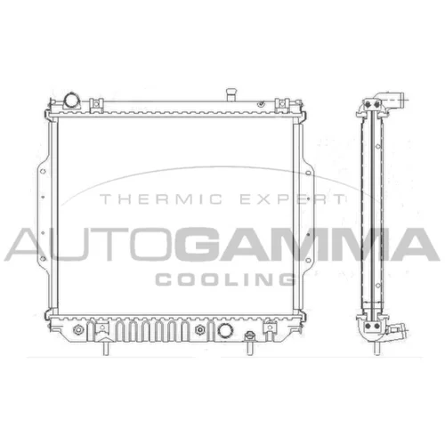 Chladič motora AUTOGAMMA 104838