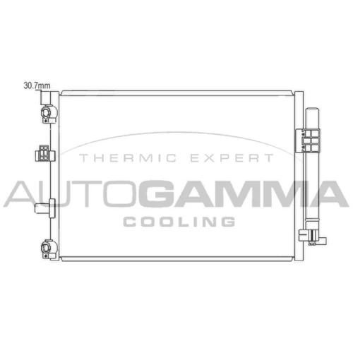 Kondenzátor klimatizácie AUTOGAMMA 105881