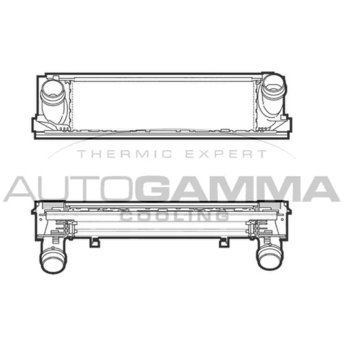 Chladič plniaceho vzduchu AUTOGAMMA 107298