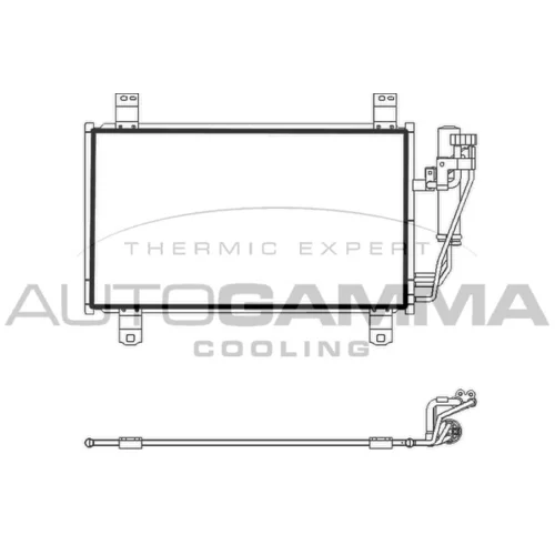 Kondenzátor klimatizácie AUTOGAMMA 107788