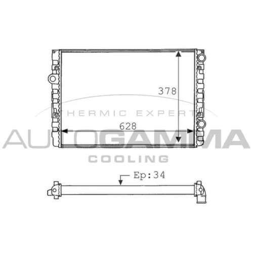 Chladič motora AUTOGAMMA 101062