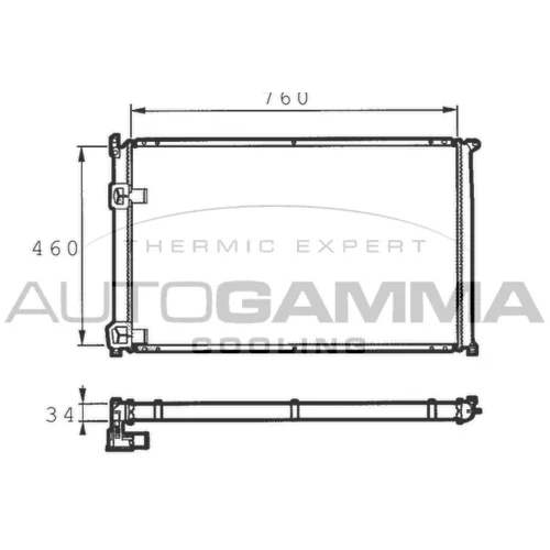 Chladič motora AUTOGAMMA 101458