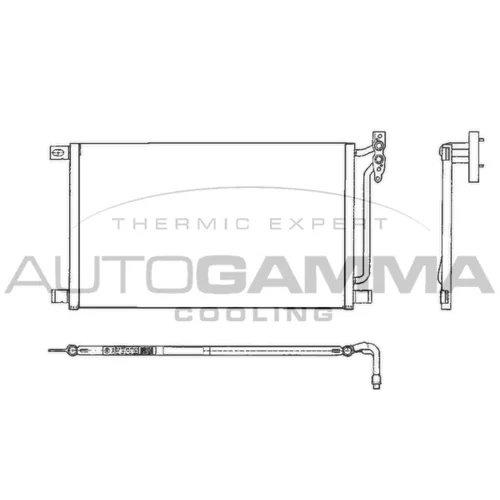 Kondenzátor klimatizácie AUTOGAMMA 102605