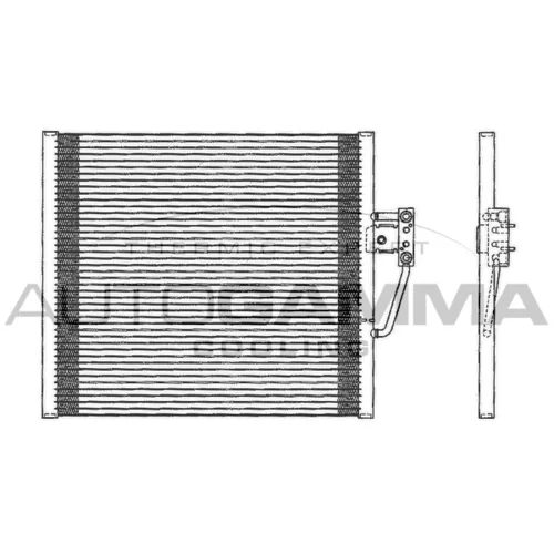 Kondenzátor klimatizácie AUTOGAMMA 102609