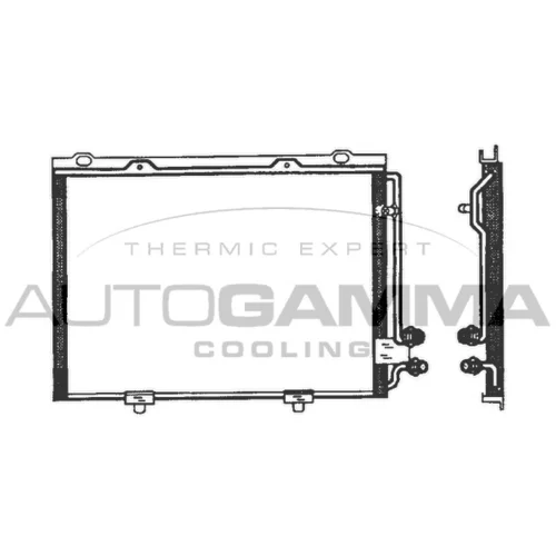 Kondenzátor klimatizácie AUTOGAMMA 102703