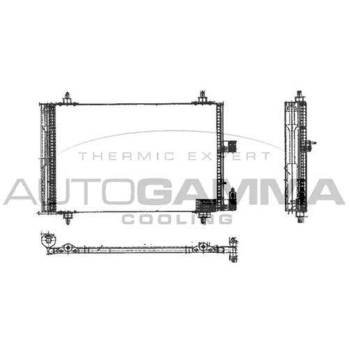 Kondenzátor klimatizácie AUTOGAMMA 102748