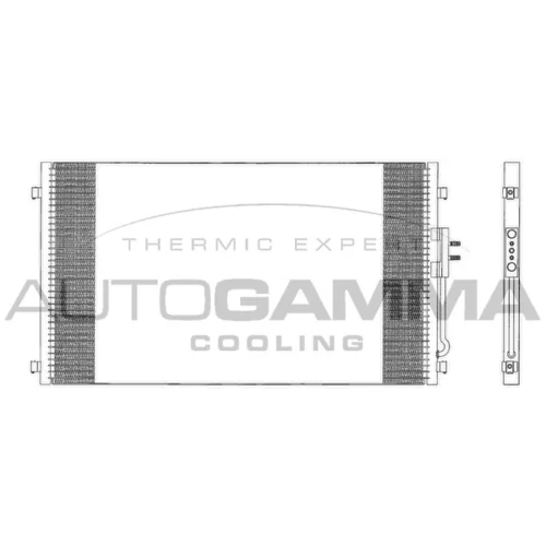 Kondenzátor klimatizácie AUTOGAMMA 103618