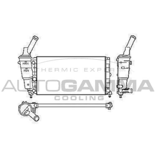 Chladič motora AUTOGAMMA 103750