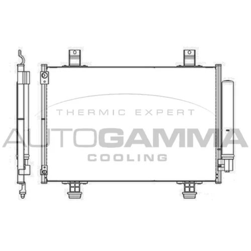 Kondenzátor klimatizácie AUTOGAMMA 105345