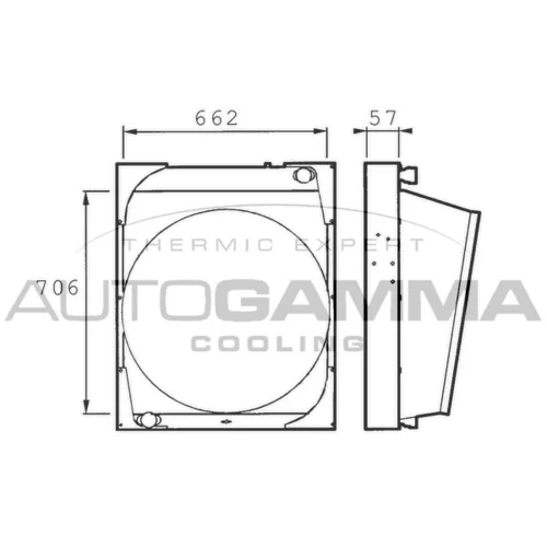 Chladič motora AUTOGAMMA 400258