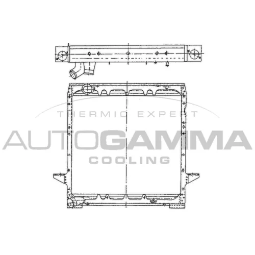 Chladič motora AUTOGAMMA 400636