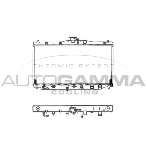 Chladič motora AUTOGAMMA 100404