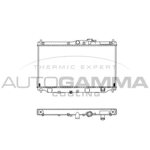 Chladič motora AUTOGAMMA 100406