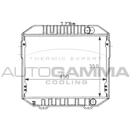 Chladič motora AUTOGAMMA 101021