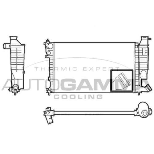 Chladič motora AUTOGAMMA 101309