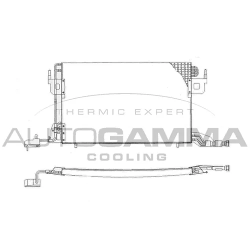 Kondenzátor klimatizácie AUTOGAMMA 101590