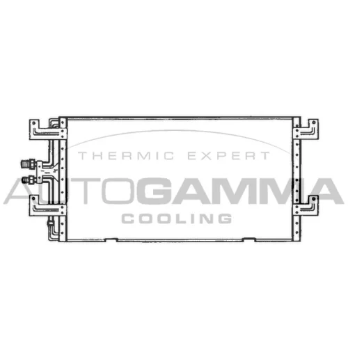 Kondenzátor klimatizácie AUTOGAMMA 102824