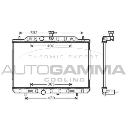 Chladič motora AUTOGAMMA 105266