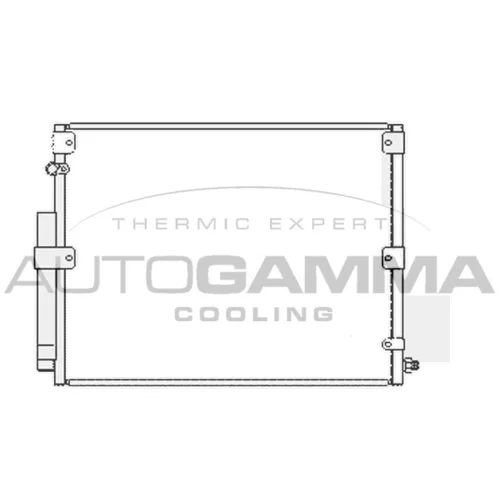 Kondenzátor klimatizácie AUTOGAMMA 107144