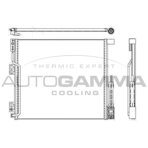 Kondenzátor klimatizácie AUTOGAMMA 107154