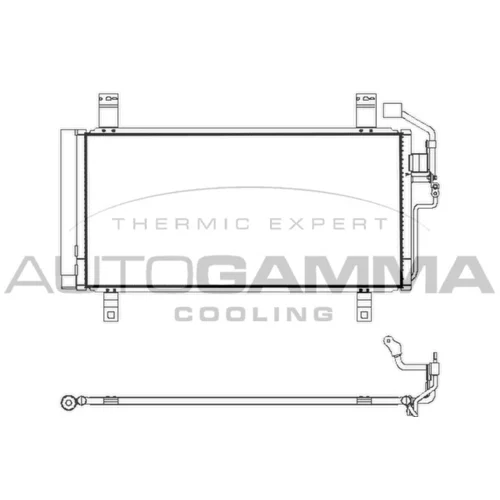 Kondenzátor klimatizácie AUTOGAMMA 107874