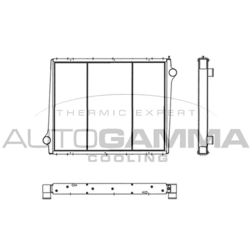Chladič motora AUTOGAMMA 404274