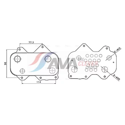 Chladič motorového oleja AVA QUALITY COOLING AI3455